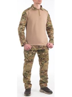 Костюм тактический, со вставками на локтях и коленях, мультикам, M