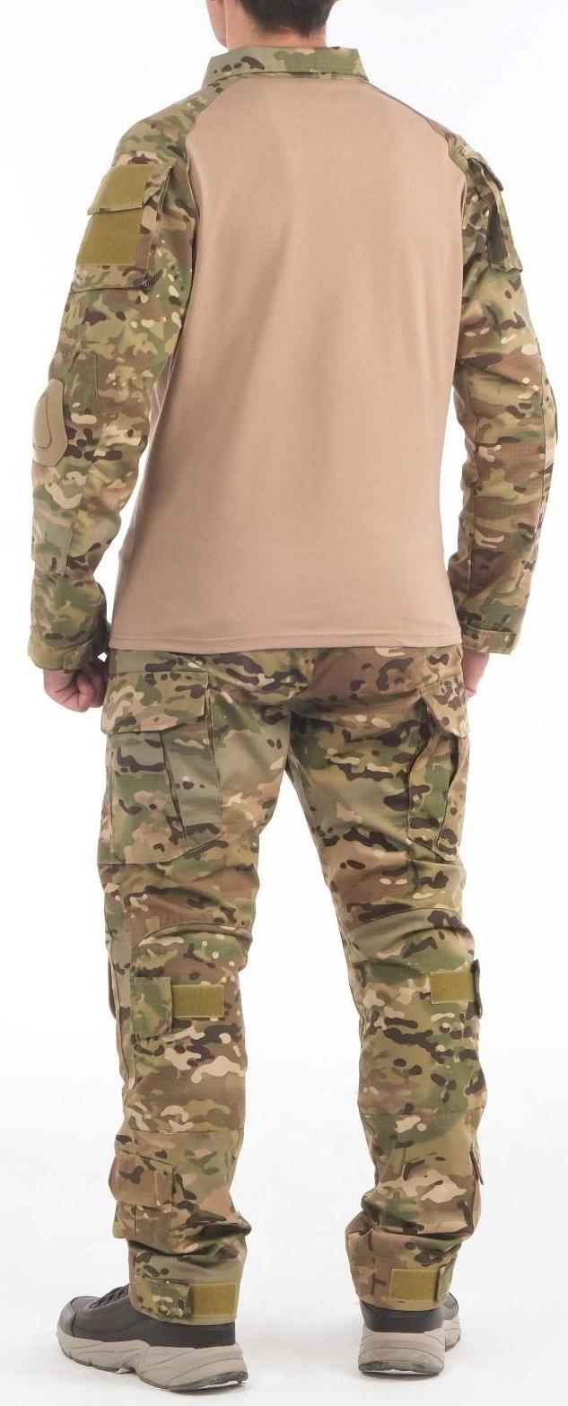 Костюм тактический, со вставками на локтях и коленях, мультикам, L