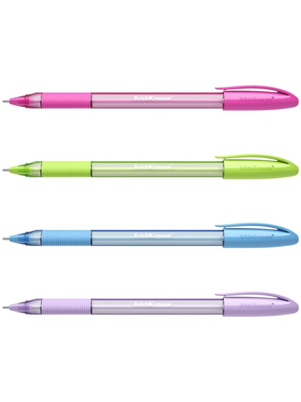 Ручка шариковая ErichKrause U-109 Spring Stick&Grip 1.0, Ultra Glide, цвет чернил синий