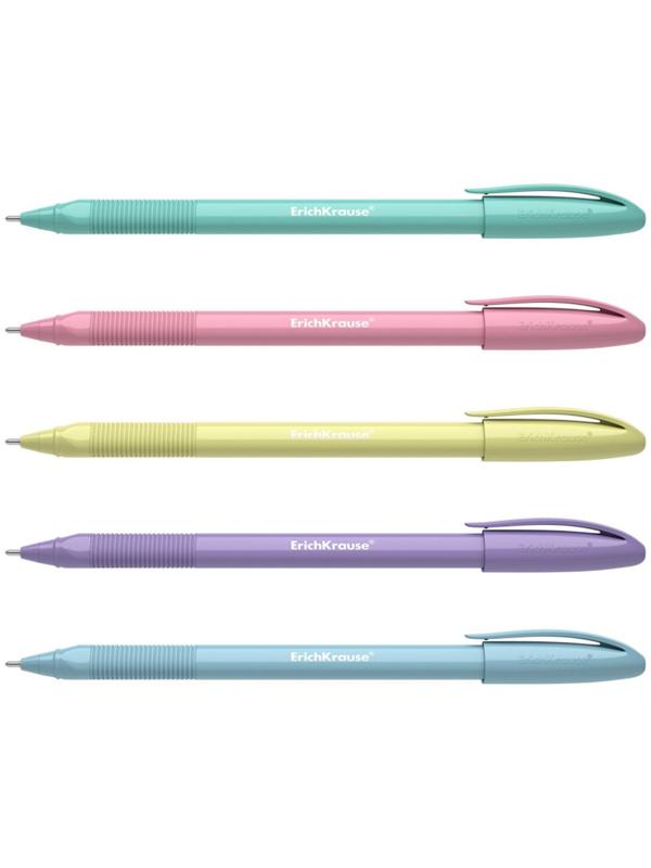 Ручка шариковая ErichKrause U-109 Pastel Stick&Grip 1.0, Ultra Glide, цвет чернил синий