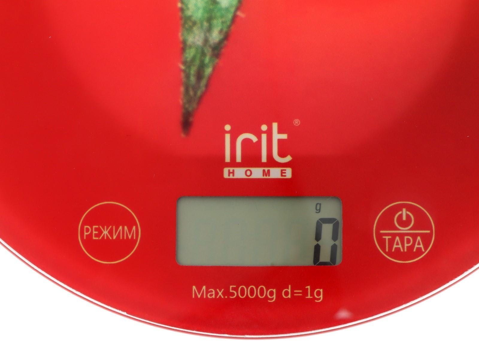 Весы кухонные Irit IR-7238, электронные, до 5 кг, рисунок 