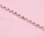 Цепь со стразами, 3 мм, SS12, 9 ± 1 м, цвет розовый