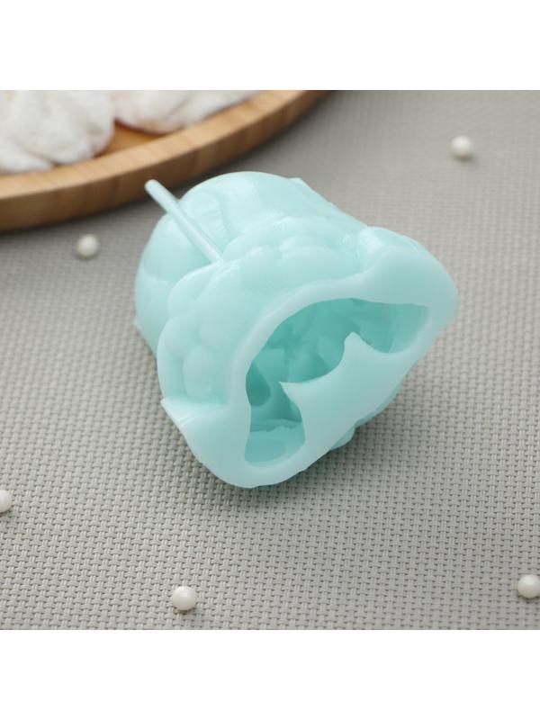 Силиконовая форма «Зайка в платье», 5,5×4,8×6,7 см, цвет бирюзовый