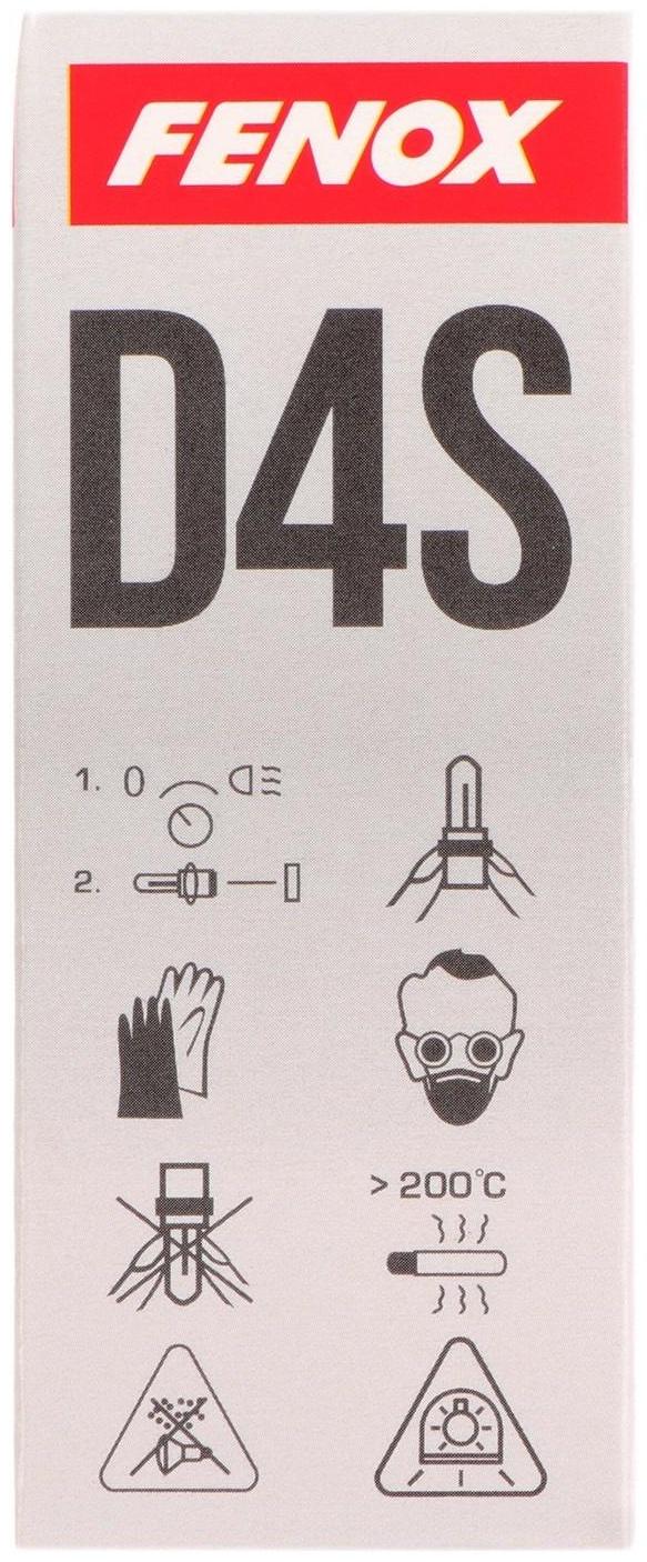 Ксеноновая лампа FENOX автомобильная, универсальная, D4S, 4300 K, BX1600