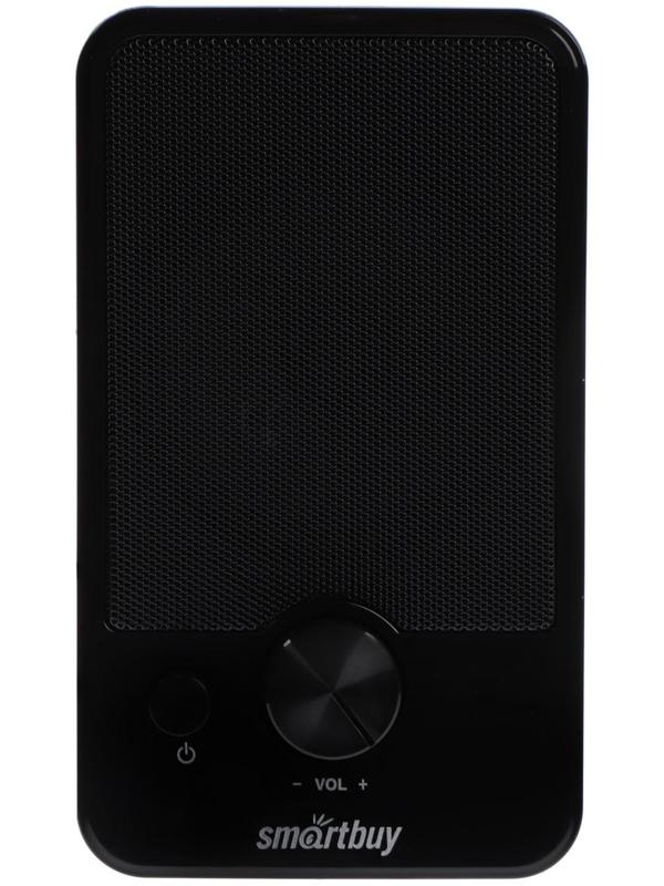 Компьютерные колонки 2.0 SmartBuy W30, 6 Вт, USB, чёрные