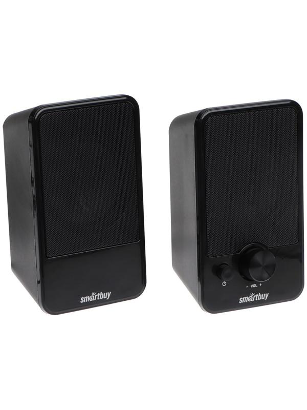 Компьютерные колонки 2.0 SmartBuy W30, 6 Вт, USB, чёрные