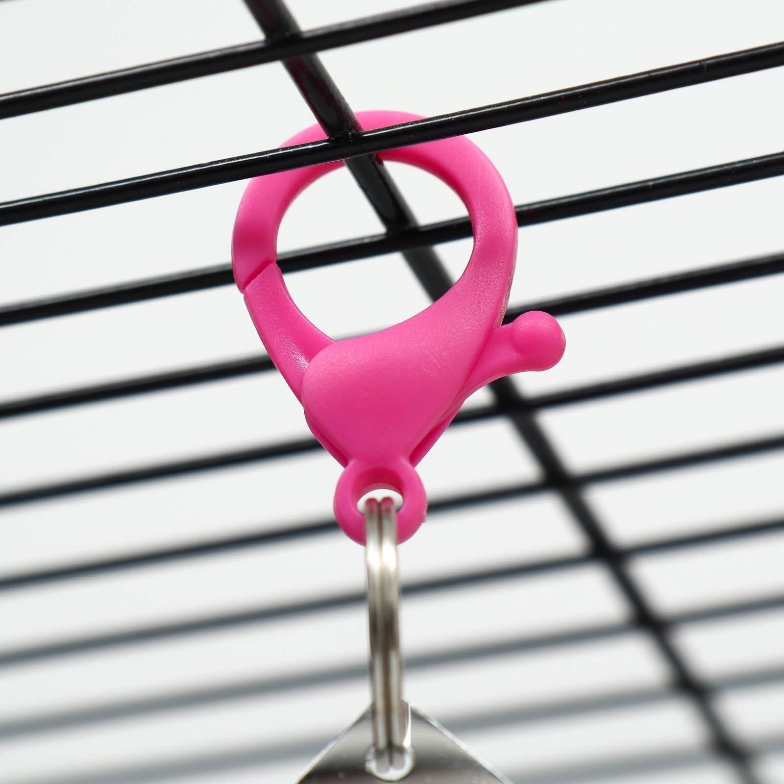 Игрушка-качели для птиц с зеркалом и колокольчиками 