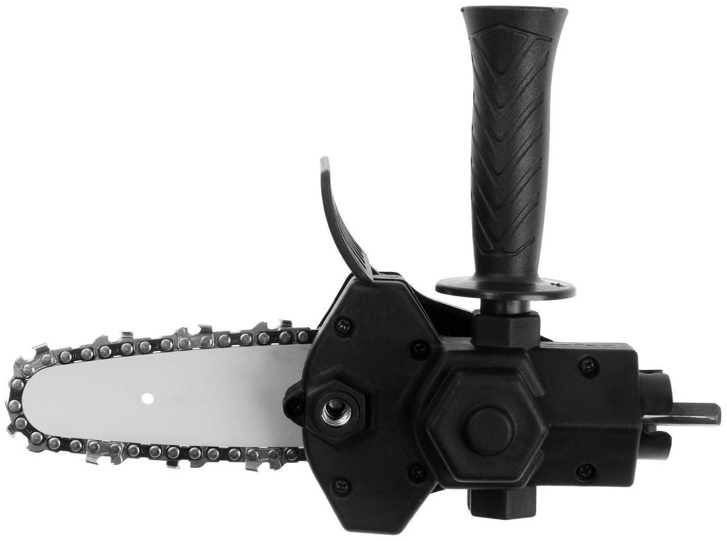 Насадка для дрели ТУНДРА, цепная пила, 100 мм, 1/4