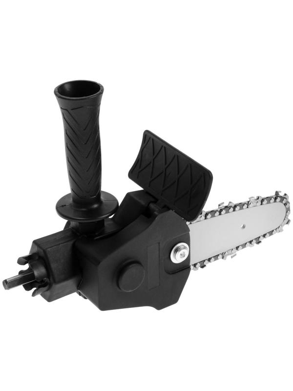 Насадка для дрели ТУНДРА, цепная пила, 100 мм, 1/4