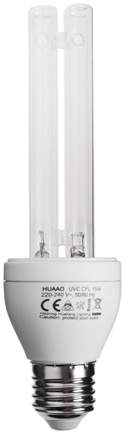 Лампа ультрафиолетового света, Е27, 15 Вт, 220 В, озонирование, до 27 м2