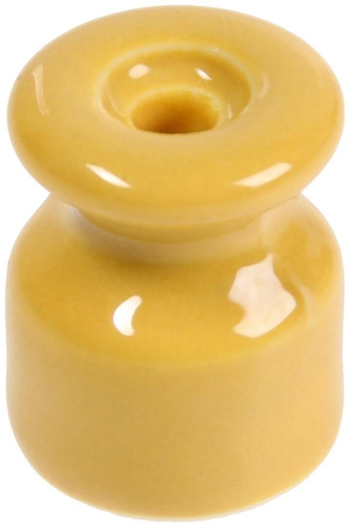 Изолятор керамический, 20x24 мм, цвет желтый, набор 100 шт