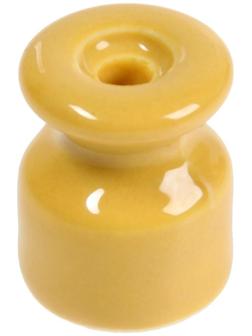 Изолятор керамический, 20x24 мм, цвет желтый, набор 100 шт