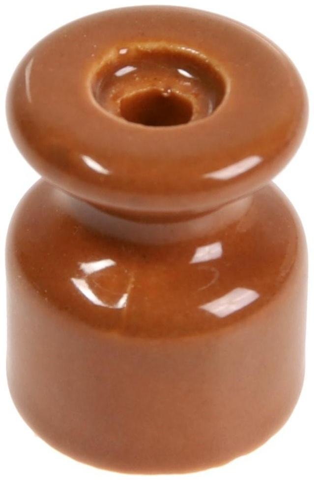 Изолятор керамический, 20x24 мм, цвет коричневый, набор 100 шт