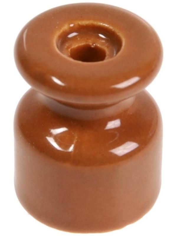 Изолятор керамический, 20x24 мм, цвет коричневый, набор 100 шт