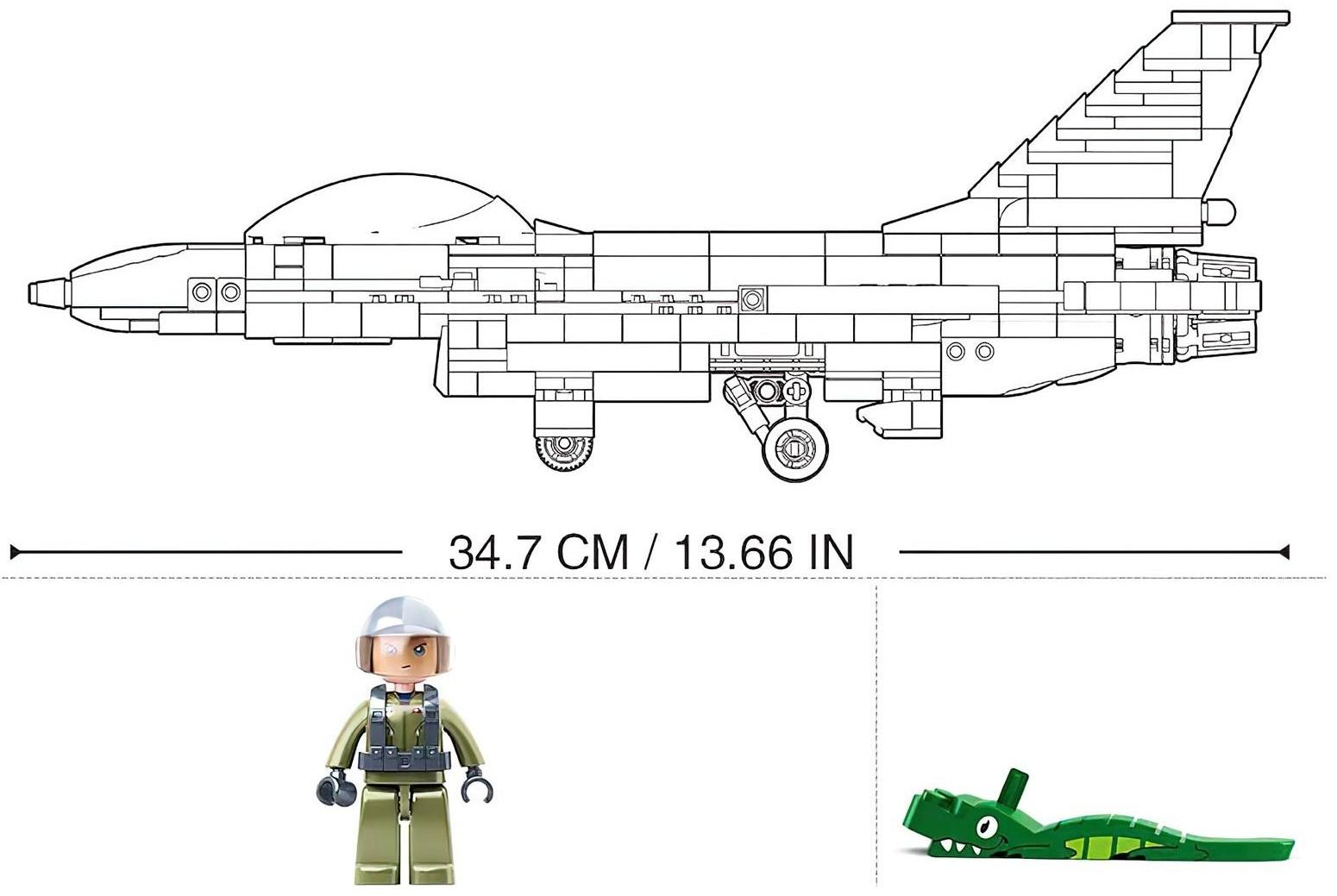 Конструктор Модельки «Бомбардировщик», 521 деталь