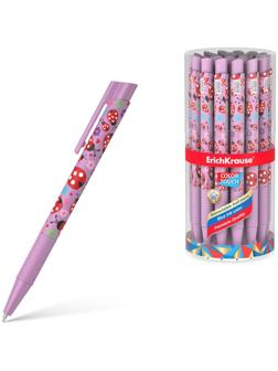 Ручка шариковая автомат. ErichKrause ColorTouch Ladybug, узел 0.7 мм, грип, чернила синие