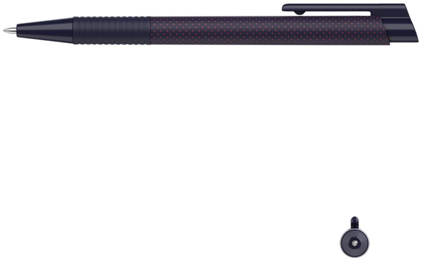 Ручка шариковая автом. ErichKrause ColorTouch Dots in Blue, узел 0.7 мм, грип, черн. Син.