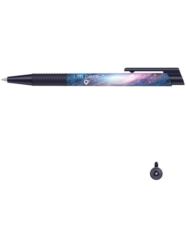 Ручка шариковая автомат. ErichKrause ColorTouch Space, узел 0.7 мм, грип, чернила синие