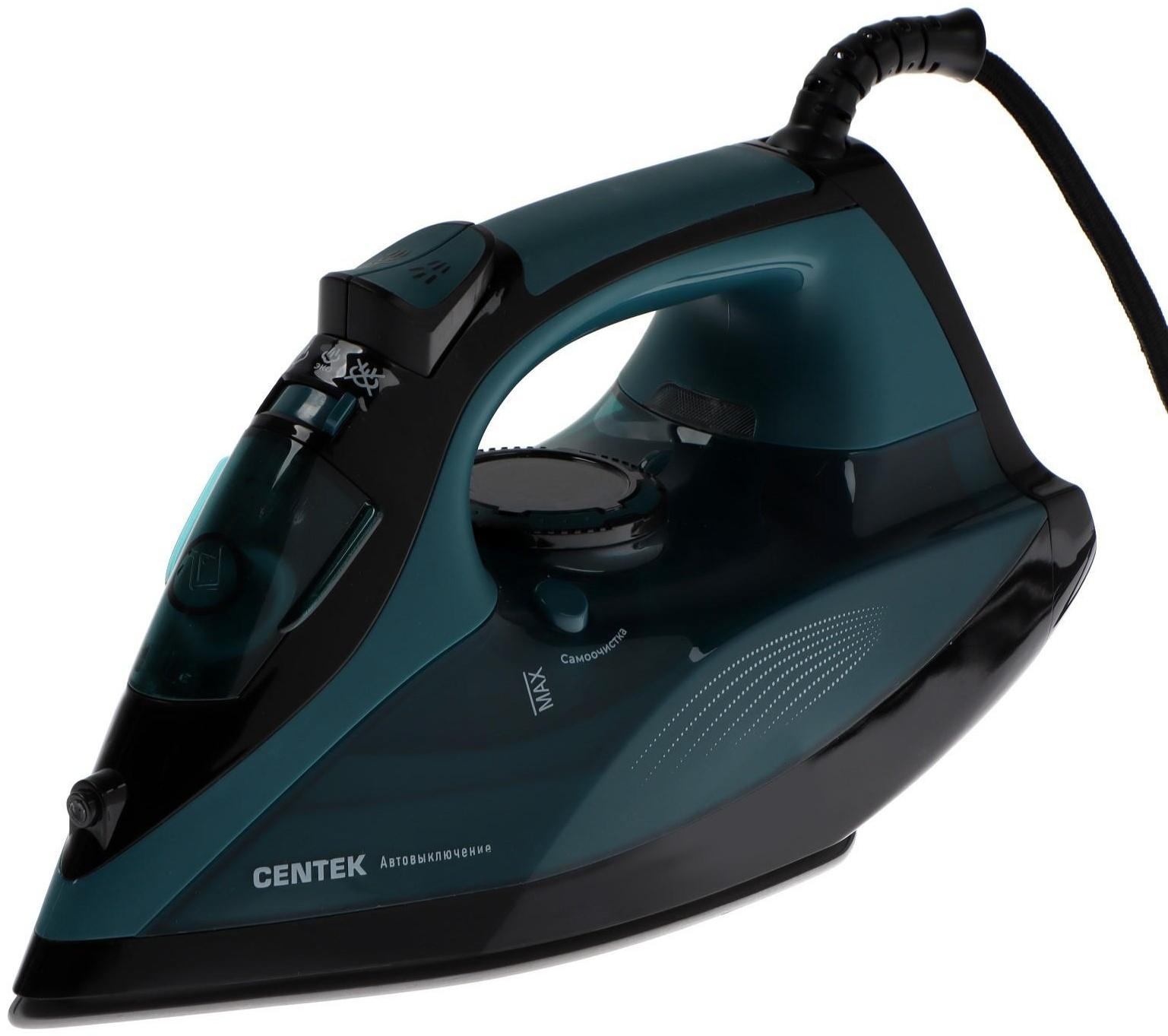 Утюг Centek CT-2317, 2800 Вт, керамическая подошва, 300 мл, синий