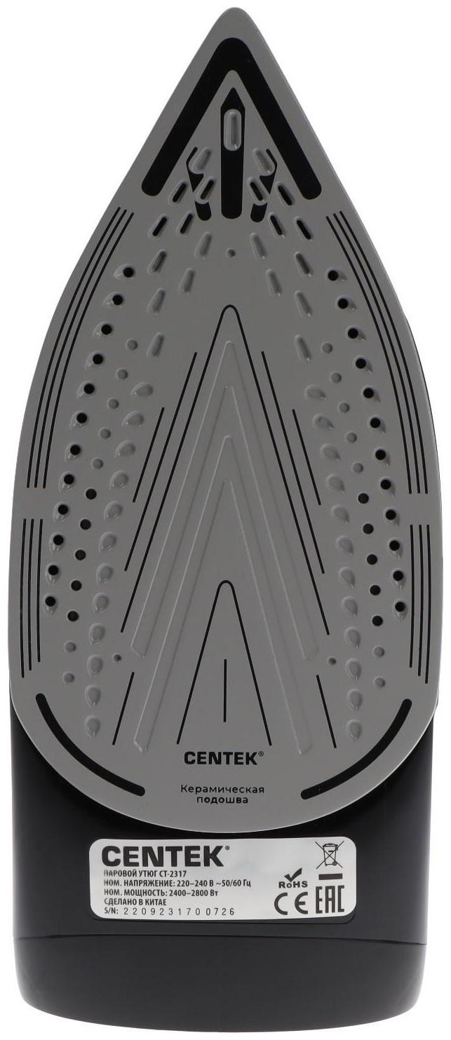 Утюг Centek CT-2317, 2800 Вт, керамическая подошва, 300 мл, синий