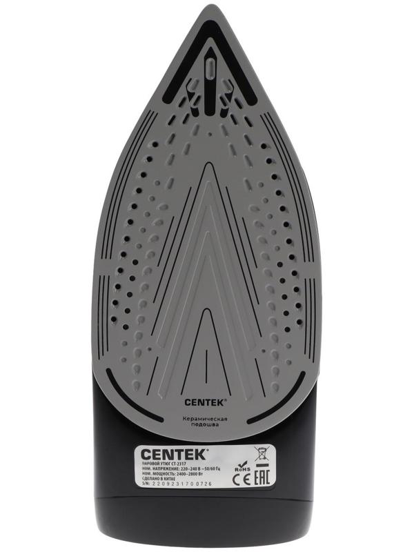 Утюг Centek CT-2317, 2800 Вт, керамическая подошва, 300 мл, синий