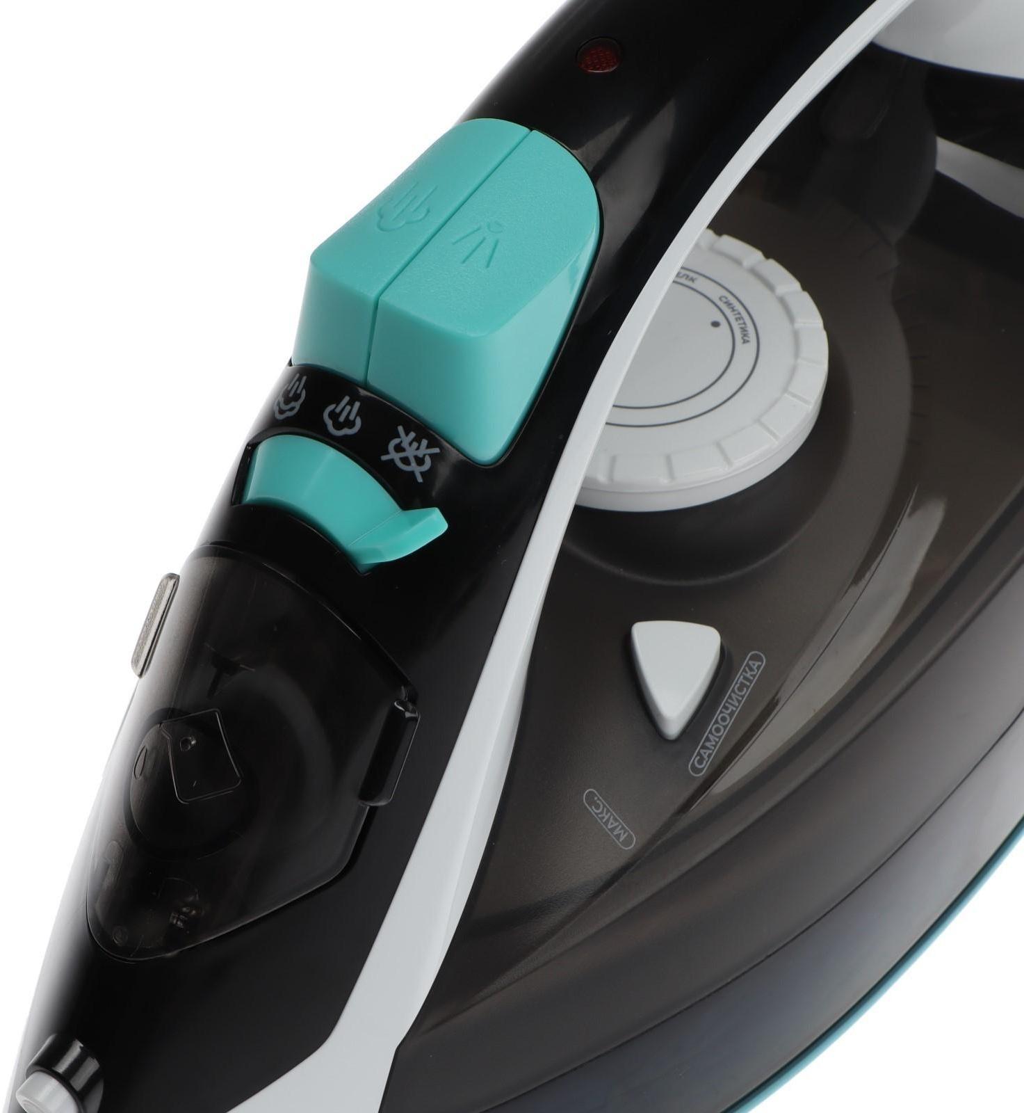 Утюг Centek CT-2314, 2800 Вт, керамическая подошва, 320 мл, бело-фиолетовый