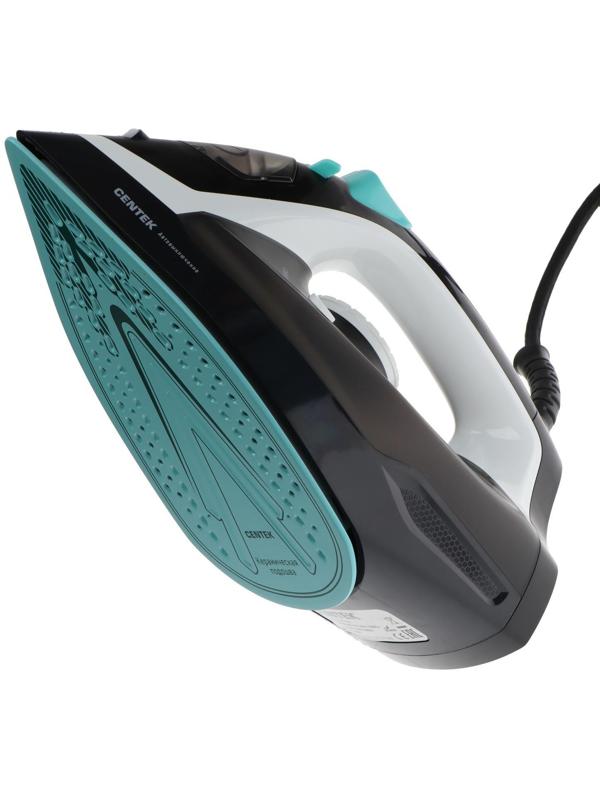 Утюг Centek CT-2314, 2800 Вт, керамическая подошва, 320 мл, бело-фиолетовый