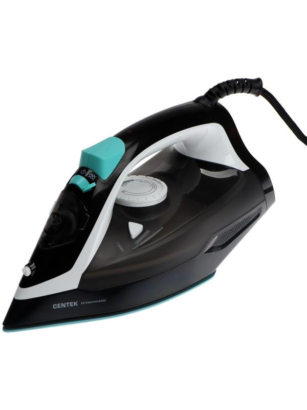 Утюг Centek CT-2314, 2800 Вт, керамическая подошва, 320 мл, бело-фиолетовый