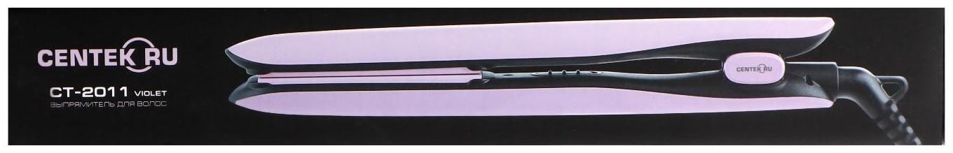 Выпрямитель Centek CT-2011, 45 Вт, керамическое покрытие, до 220 °C, чёрно-фиолетовый