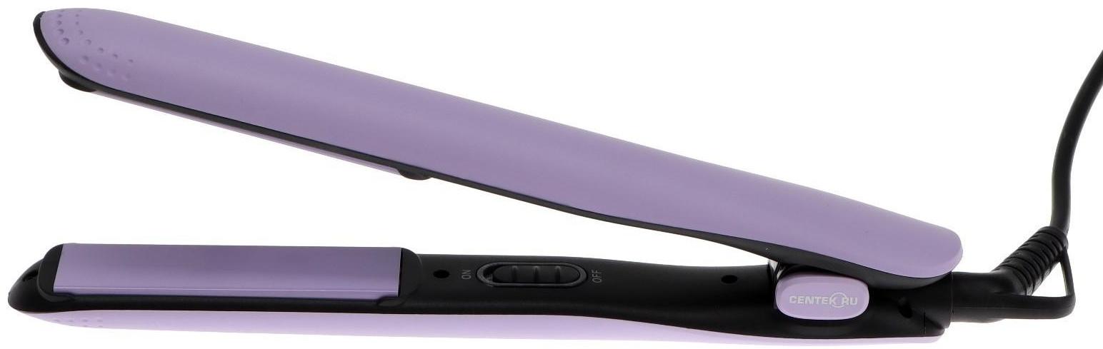 Выпрямитель Centek CT-2011, 45 Вт, керамическое покрытие, до 220 °C, чёрно-фиолетовый