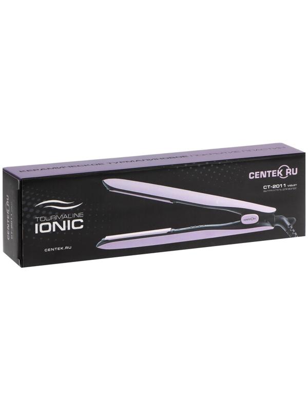 Выпрямитель Centek CT-2011, 45 Вт, керамическое покрытие, до 220 °C, чёрно-фиолетовый