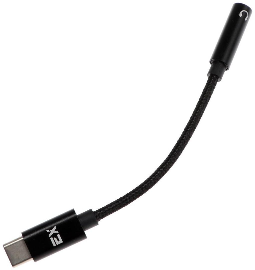 Переходник Exployd EX-AD-1175, с Type-C на Jack 3.5, музыка + гарнитура, черный