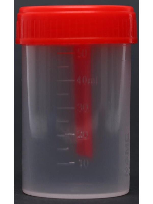 Контейнер со шпателем, стерильный, в индивидуальной упаковке, 60 мл