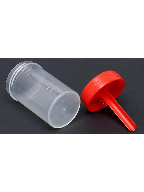 Контейнер со шпателем, стерильный, в индивидуальной упаковке, 60 мл