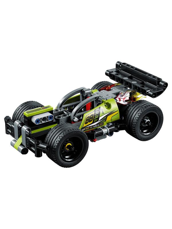 Конструктор JiSi Bricks «Зеленый гоночный автомобиль» 3421 (Technic 42072) / 135 деталей