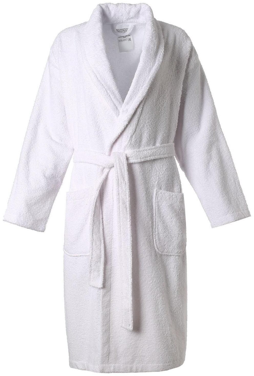 Халат махровый Этель, женский, р 42-44 цвет белый, 100% хлопок, 320 г/м2