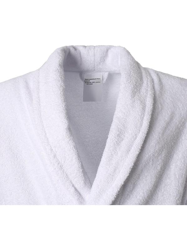 Халат махровый Этель, женский, р 42-44 цвет белый, 100% хлопок, 320 г/м2