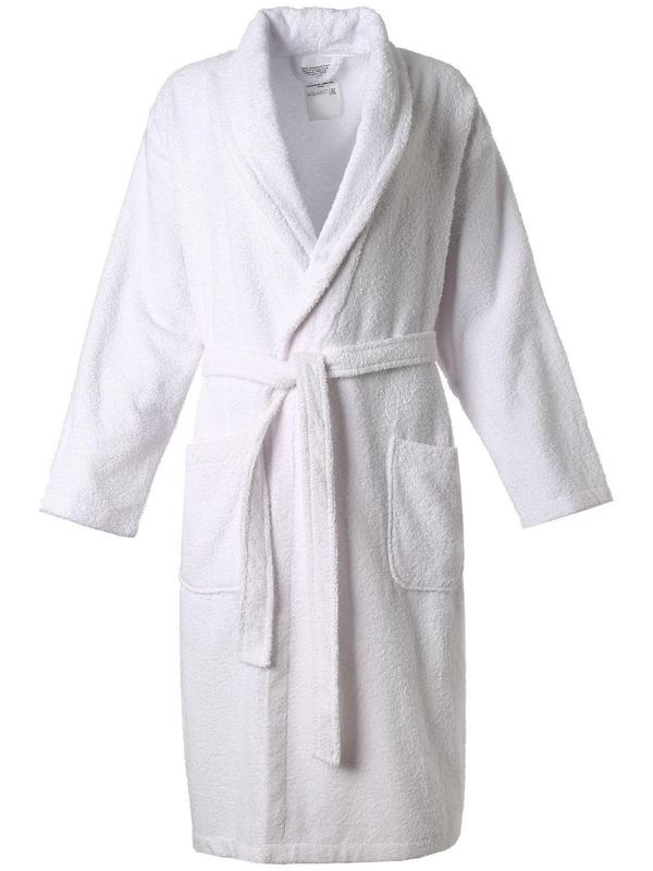 Халат махровый Этель, женский, р 42-44 цвет белый, 100% хлопок, 320 г/м2