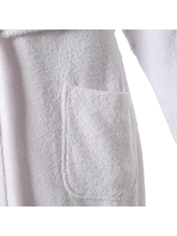 Халат махровый Этель, женский, р 42-44 цвет белый, 100% хлопок, 320 г/м2