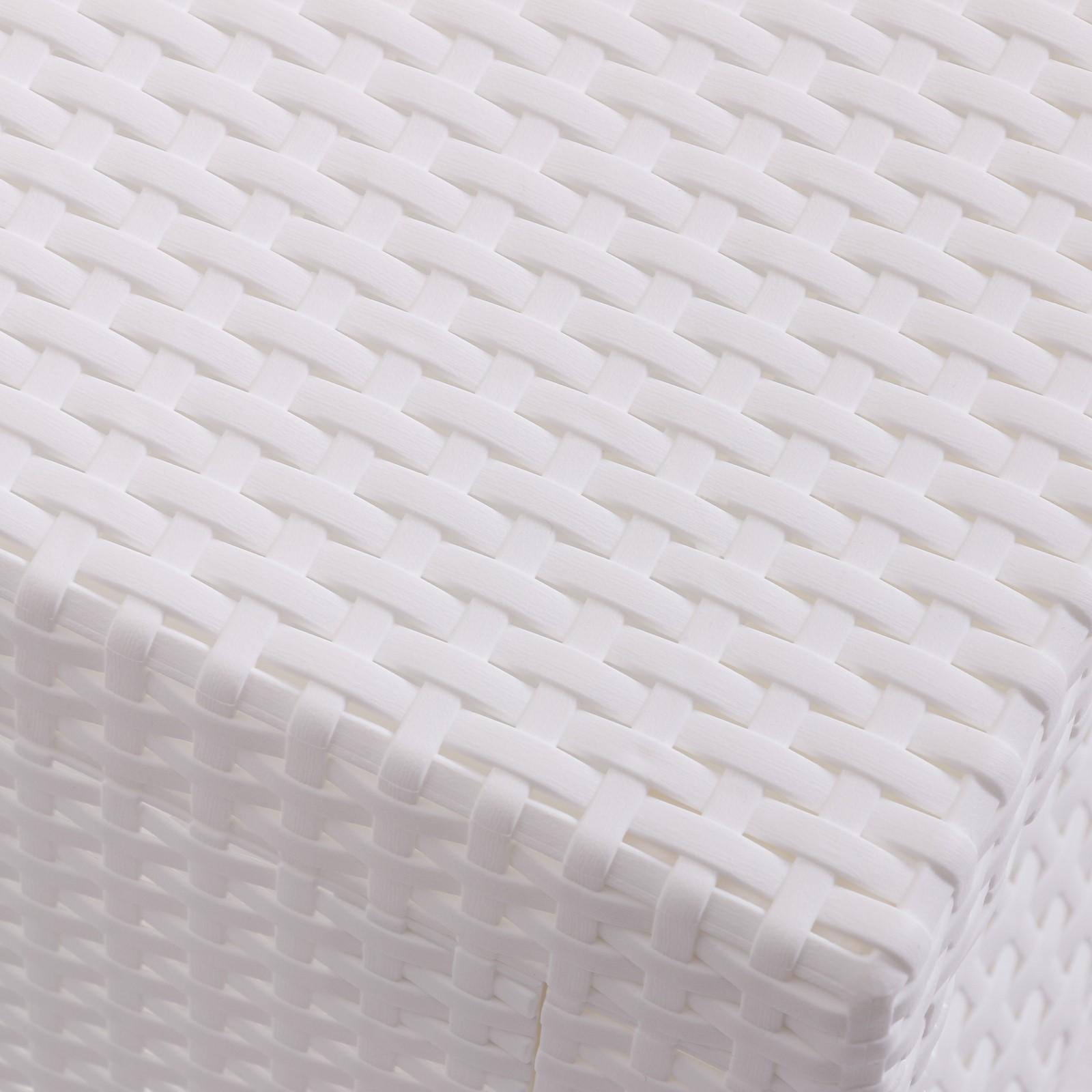 Комплект мебели: диван, 2 кресла, стол, белого цвета