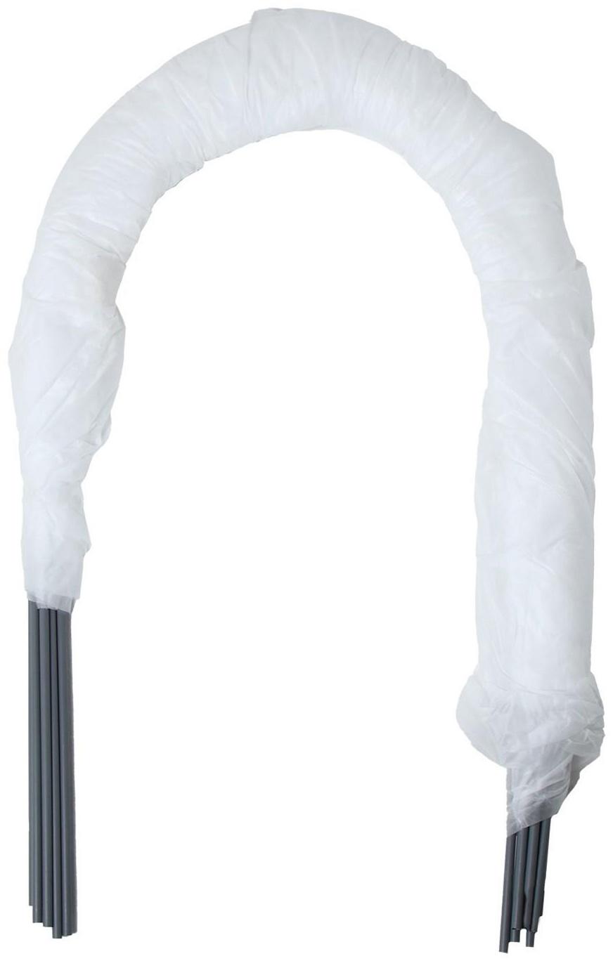 Парник прошитый, длина 8 м, 9 дуг из пластика, дуга L = 3,3 м, d = 16 мм, спанбонд 40 г/м²