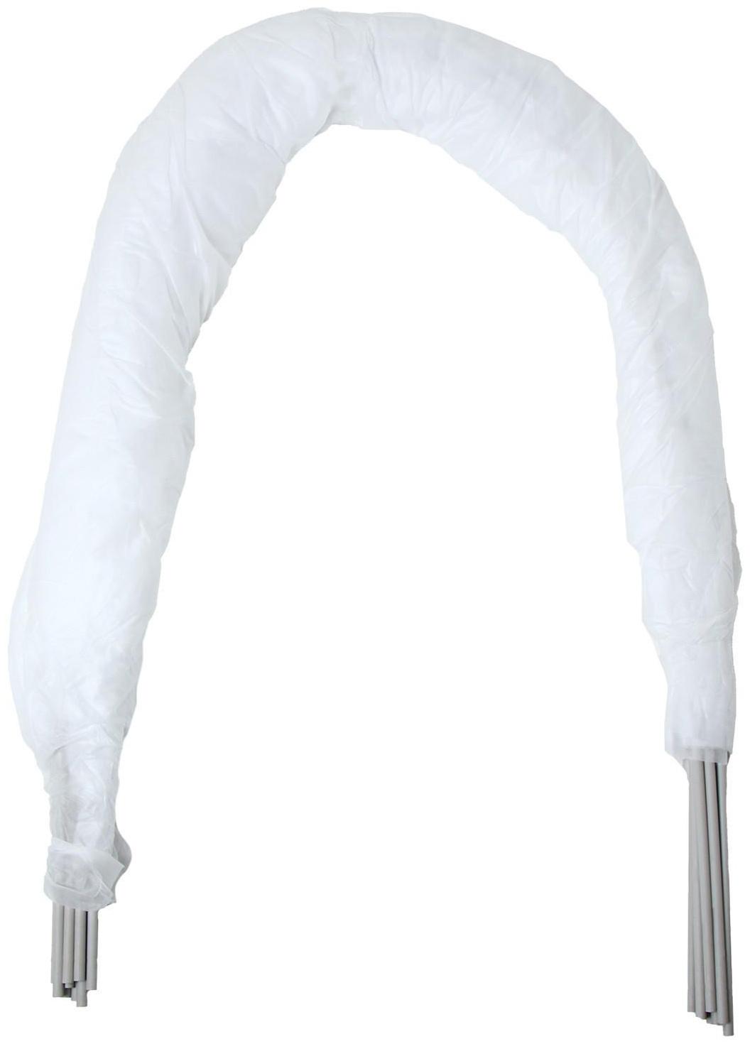 Парник прошитый, длина 8 м, 9 дуг из пластика, дуга L = 3,3 м, d = 16 мм, спанбонд 40 г/м²