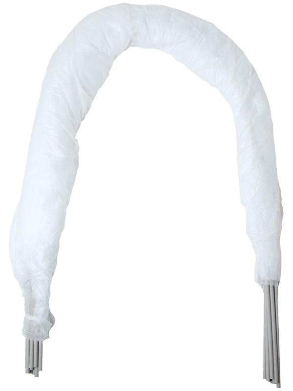 Парник прошитый, длина 8 м, 9 дуг из пластика, дуга L = 3,3 м, d = 16 мм, спанбонд 40 г/м²