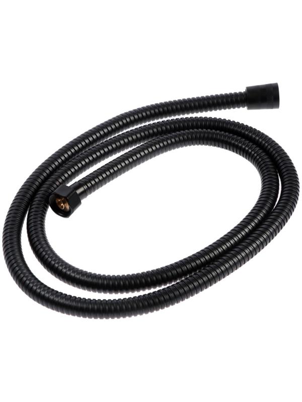 Набор для душа ZEIN Z0106, шланг 150 см, гайки металл, держатель, лейка 5 режимов, черный