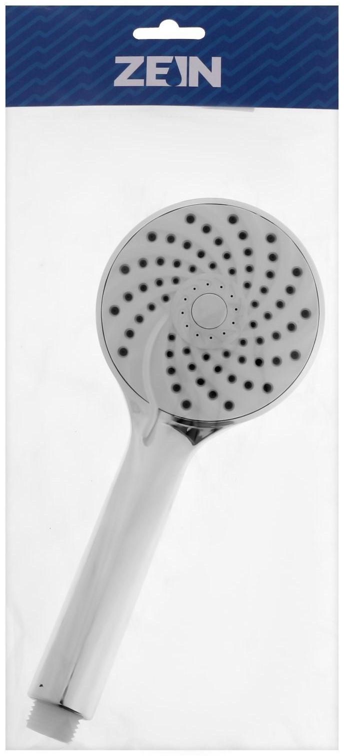 Душевая лейка ZEIN Z2600, пластик, 3 режима, хром