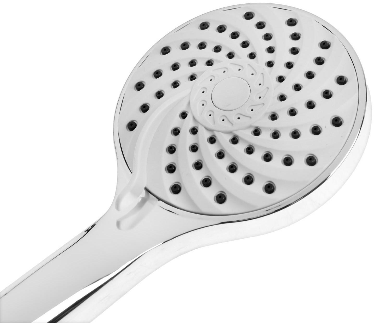 Душевая лейка ZEIN Z2600, пластик, 3 режима, хром