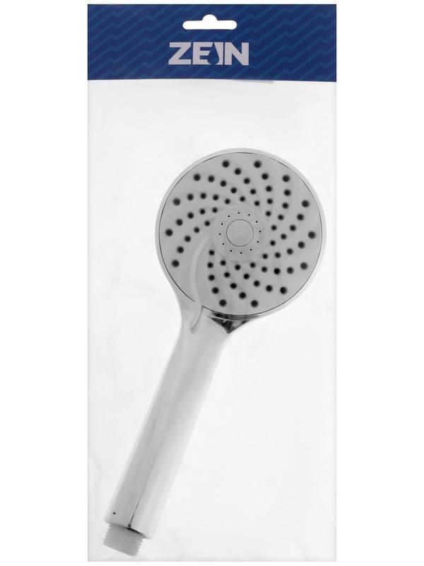 Душевая лейка ZEIN Z2600, пластик, 3 режима, хром