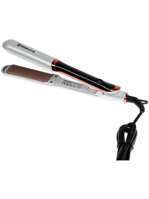 Выпрямитель Sakura SA-4527, 50 Вт, керамическое покрытие, до 230 °C, LED, белый