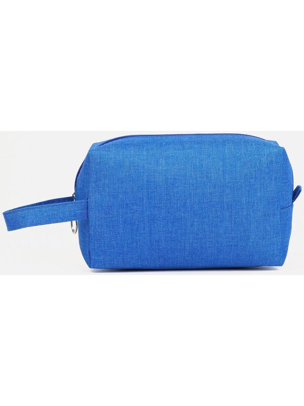 Косметичка на молнии, цвет синий