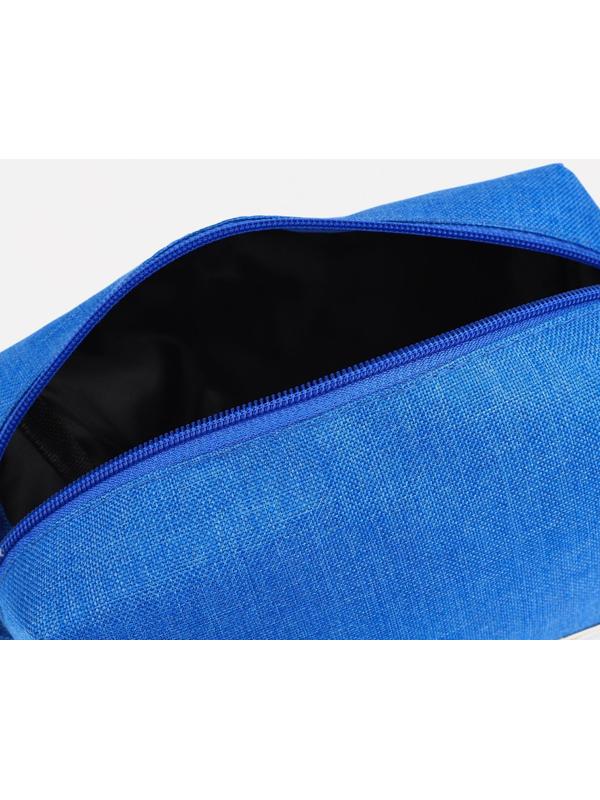Косметичка на молнии, цвет синий